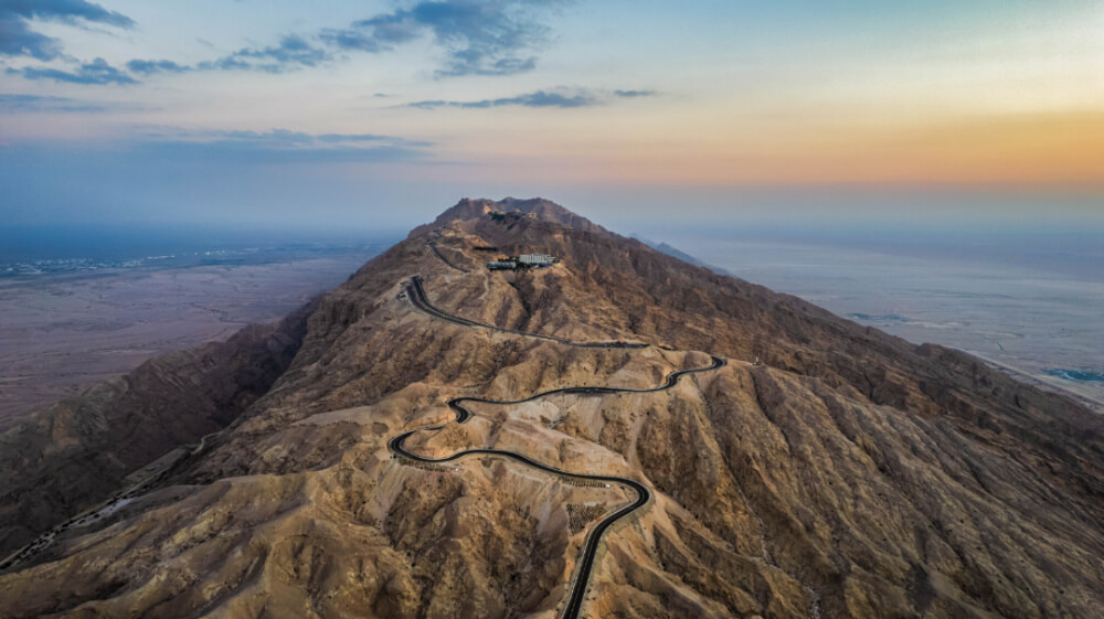 阿联酋阿布扎比的杰贝勒哈菲特山