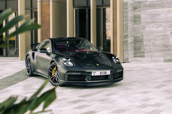 Porsche 911 Turbo S Zwart Mat