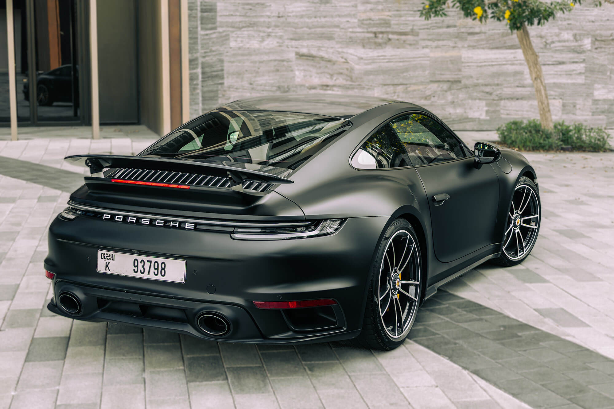 Porsche 911 Turbo S Black Matte