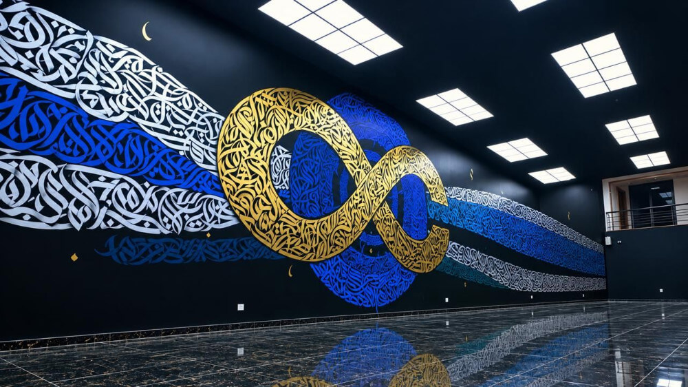 Fresque « Infinity Calligraphy »