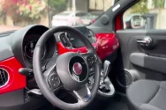 סרטון של Fiat 500 קבריולה אדומה